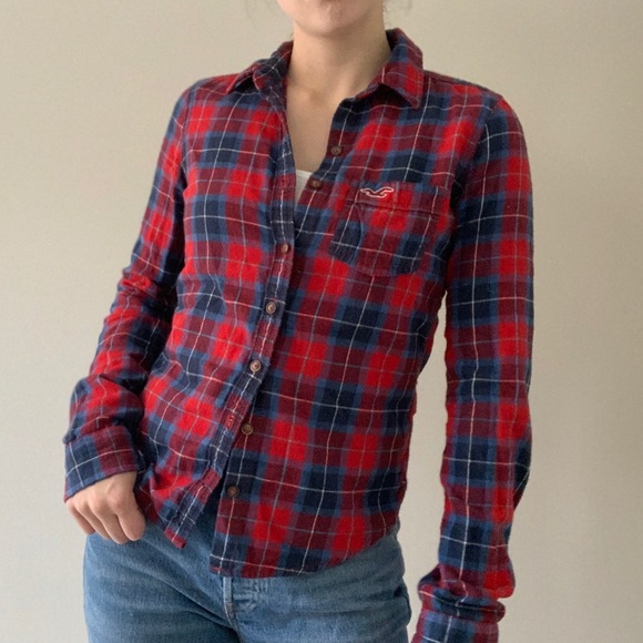 Hollister Plaid Lumberjack Button Up 🪵 - Picture 2 of 6